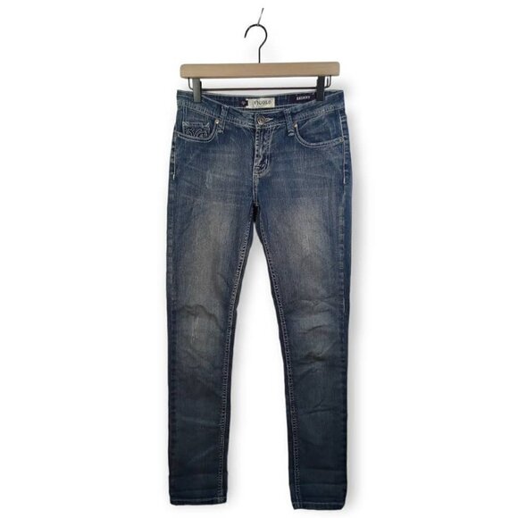 vigold Light Wash Skinny Mid-Rise Jeans Size 5/6 - Picture 1 of 4